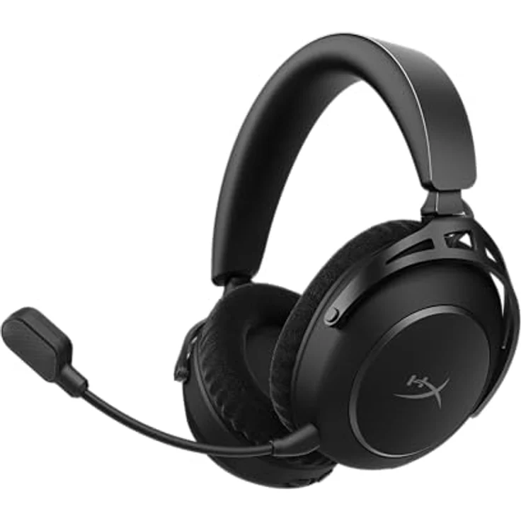 HyperX Cloud Alpha 2, Wireless Gaming Headset mit 250 Stunden Akkulaufzeit und 53-mm-Doppelkammer-Treibern, Schwarz – Bild 1