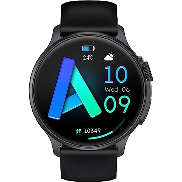 Emporia Watch Joy, Smartwatch für Herren & Damen, Fitnessuhr, Sportuhr, Senioren Gesundheitsuhr, Telefonfunktion, Bluetooth, Wecker, Schwarz – Bild 2