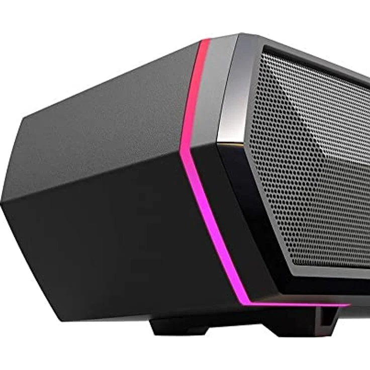 Edifier MG300 kompakte Gaming Soundbar mit RGB-Beleuchtung, integrierter Soundkarte und Mikrofon, Bluetooth 5.3, Schwarz – Bild 2