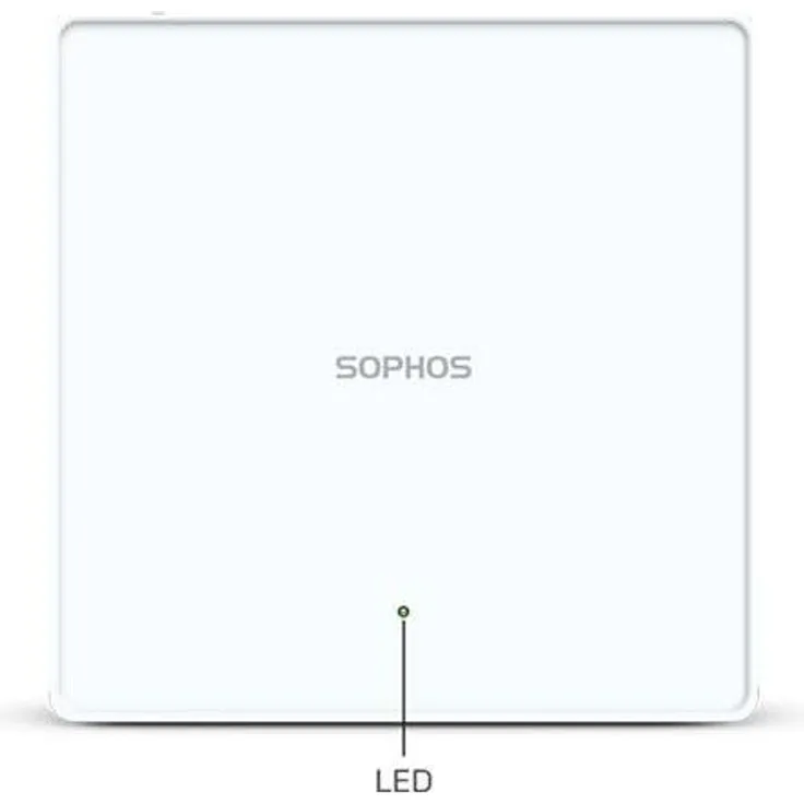Sophos AP6 840E, plenum-rated Access Point mit Tri-Band WLAN bis 4800 Mbit/s, PoE-fähig, Wand- und Deckenmontage