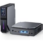 ACEMAGIC S1 Mini PC Windows 11 PRO mit DIY LCD Bildschirm/2-LAN, 12TH Gen Intel Alder Lake-N95 (bis zu 3.4GHz), 16GB DDR4 1024GB M.2 SSD Vertikaler Micro PC, WiFi 6/BT 5.2/4K UHD für Zuhause/Büro