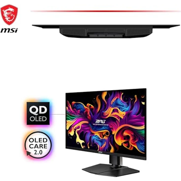 MSI MAG 321UPX QD-OLED 31.5 Zoll 4K UHD Gaming Monitor, 240Hz, 0.03ms, 99% DCI-P3, DisplayHDR True Black 400, DP 1.4a, HDMI 2.1, USB Type-C – Bild 2