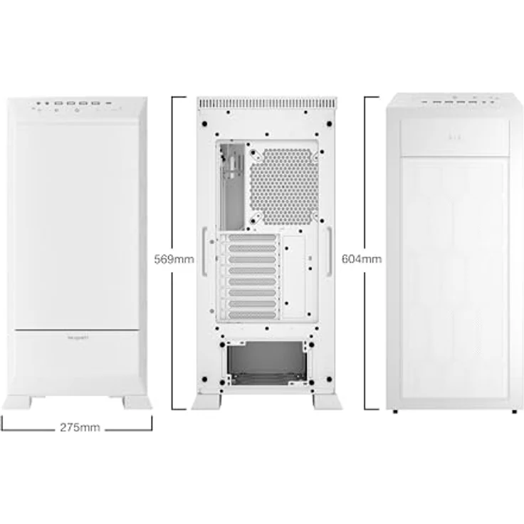 be quiet! Dark Base Pro 901 White PC-Gehäuse maximaler Airflow, 3X Silent Wings 4 PWM Lüfter, nahezu unhörbarer Betrieb, Touch-sensitives I/O-Panel invertiertes Layout möglich ARGB-Beleuchtung, BGW51 - Preisvergleich – Bild 2