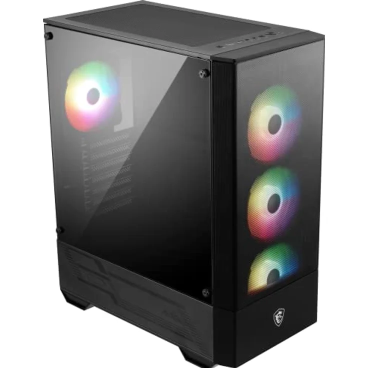 MSI PC-Gehäuse MAG FORGE 112R, Gaming Gehäuse mit imposantem Design, schwarz – Bild 5