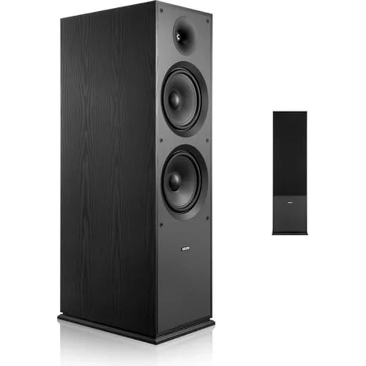 VEVOR Standlautsprecher 2-Wege-System, 2,54 cm Hochtöner, 2 x 20,32 cm Tieftöner, 600 W Spitzenleistung, MDF-Gehäuse, für Home-Audio – Bild 1