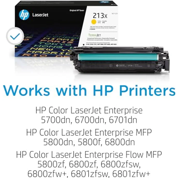 HP 213X Gelb Original Laserjet-Tonerkartusche, hohe Reichweite für bis zu 6.000 Seiten, Design mit integrier – Bild 2