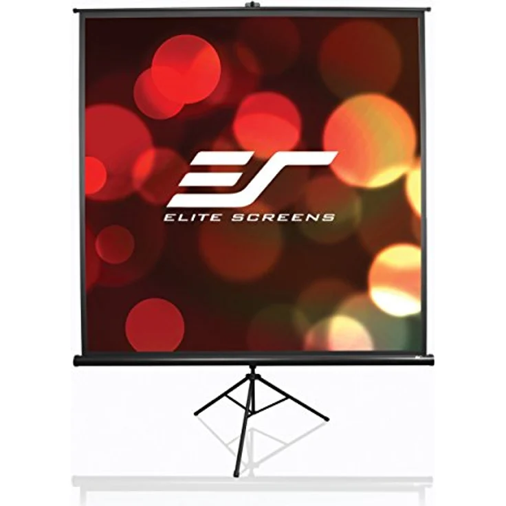 Elite 84" Tripod Leinwand, 4:3 Beamer-Leinwand mit mattem Weiß und schwarzem Design, tragbar und robust – Bild 4