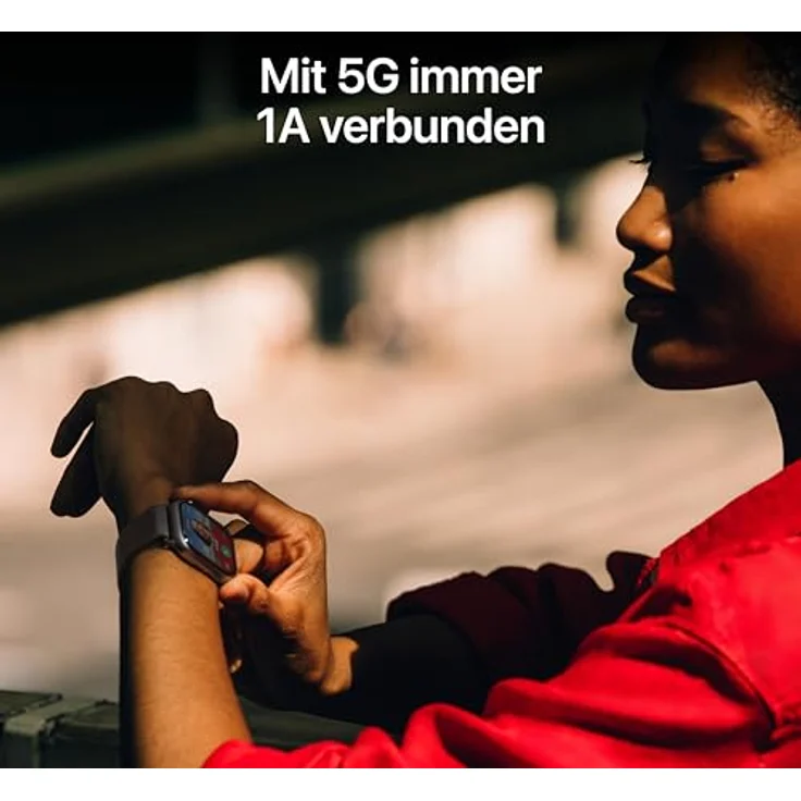 Apple Watch Series 11 Cellular, 42 mm, Titaniumgehäuse Natur, Sportarmband Grau - S/M – Bild 5
