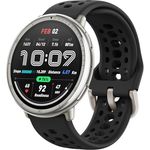 Amazfit Active 2 Smart Watch 44mm, AI, Sprachsteuerung, GPS, kostenloses Kartenmaterial, 10 Tage Akku, 160plus Sportmodi, 5 ATM wasserdicht, für Android und iPhone, Edelstahlgehäuse, AMOLED-Display
