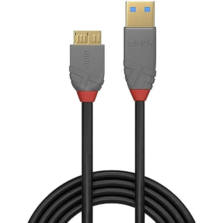 2m USB 3.0 Typ A an Micro-B Kabel Anthra Line (36767) – Bild 3