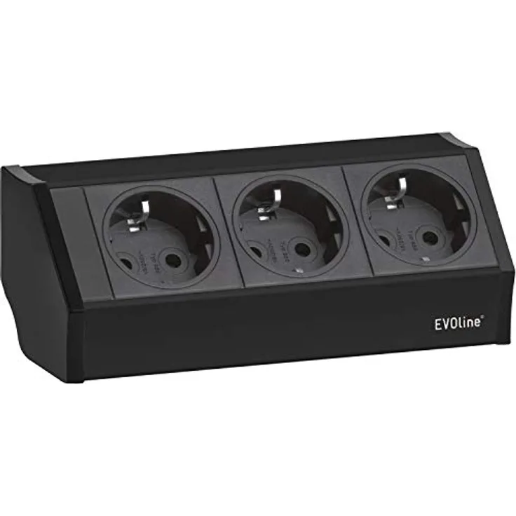 EVOline 159360001100 Steckdosenelement V-Dock 3 x Schuko schwarz