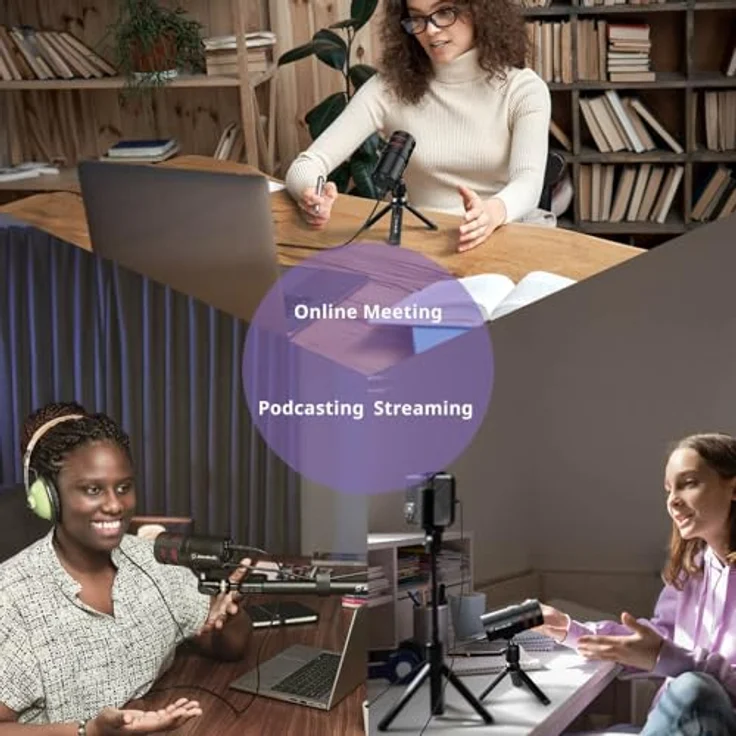 AVerMedia AM310G2 USB Mikrofon, hochwertiges Kondensator-Mikrofon für klare Sprachaufnahme – Bild 8