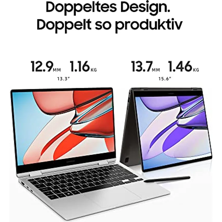 Samsung Galaxy Book3 360 Laptop | 13" Full HD 60Hz Display | Intel Core i7-1360P | 16GB RAM | 512GB SSD | Windows 11 | QWERTZ Tastatur | Graphite  – Bild 3