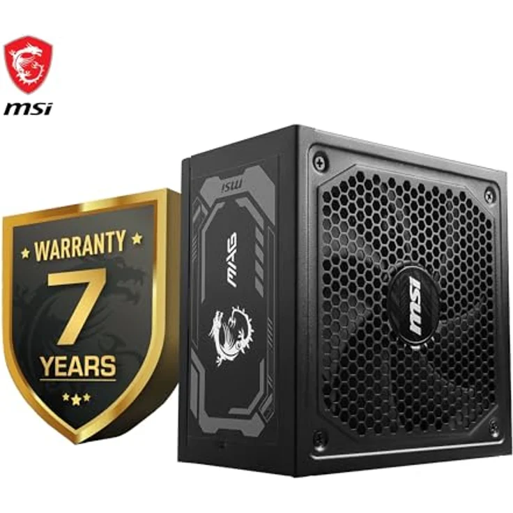 MSI MAG A1250GL PCIE5 Power Supply Unit, 1250W, 80 Plus Gold, ATX 3.1, PCIe 5.1 GPU Support, ATX PSU, Black Flat Cable – Bild 4