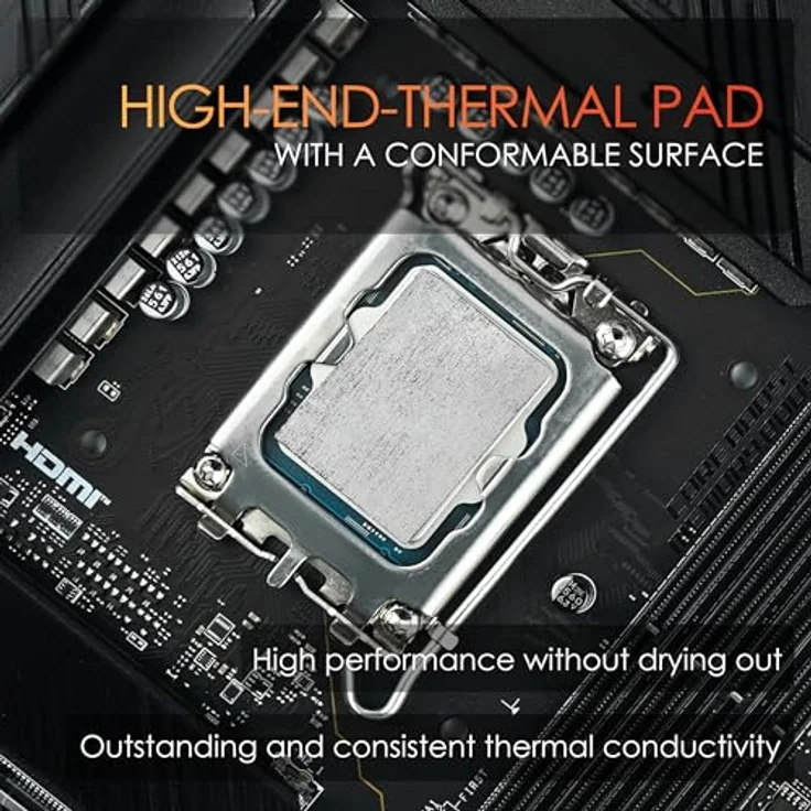 Thermal Grizzly KryoSheet Wärmeleitpad, 44 x 37 mm, hohe Wärmeleitfähigkeit, 0,2 mm Stärke – Bild 3