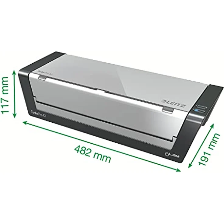 Leitz A3 Laminiergerät, Touch Turbo Pro, Ideal für Büro und Schule, Silber, iLam, 75190000 – Bild 6