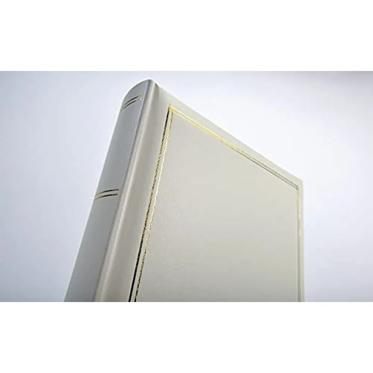 Walther Design Fotoalbum Monza FA-260-W, Kunstleder, 34 x 33 cm, weiß mit Prägung – Bild 3