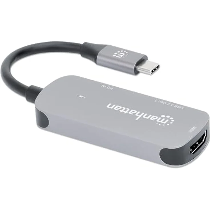 Manhattan Notebook Dockingstation 190299, 3-in-1 USB-C Dock mit 4K HDMI, 85W Power Delivery und USB-A Anschluss – Bild 7