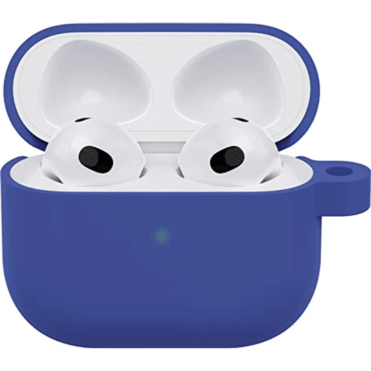 OtterBox Soft Touch Kopfhörer Hülle für AirPods 3e Gen 2021, stoßfeste, sturzsichere, ultraflache, kratz- und abriebfeste Schutzhülle für Apple AirPods, inklusive Karabiner, Blau – Bild 4