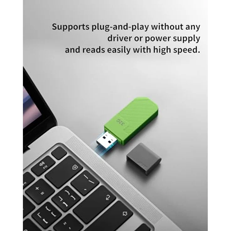 Acer UP300 USB-Stick, 3.2 Gen 1, 32 GB, Grün, Plug-and-Play, hohe Lesegeschwindigkeit bis zu 100 MB/s – Bild 5