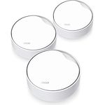 TP-Link Deco X50-PoE Wi-Fi 6 Mesh WLAN Set(3 Pack), AX3000 Dualband Router &Repeater(Unterstützt PoE und DC-Stromversorgung, 2.5Gbps Port, Reichweite bis zu 600m²,WPA3, ideal für große Häus) weiß