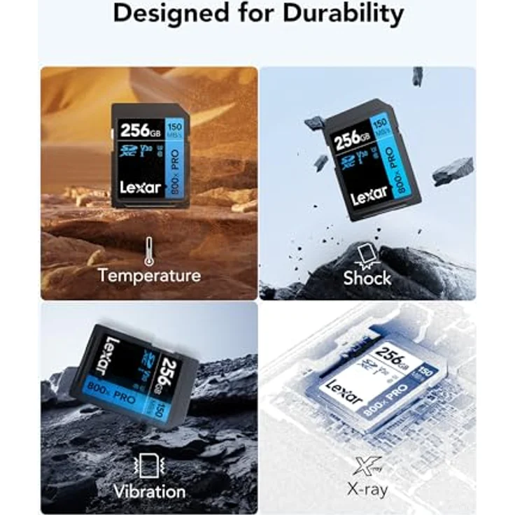 Lexar 800x PRO SD 3.0 Karte, 64GB SDXC UHS-I, bis zu 150 MB/s, V30 U3 C10, für Mittelklasse-DSLR und HD-Camcorder – Bild 5