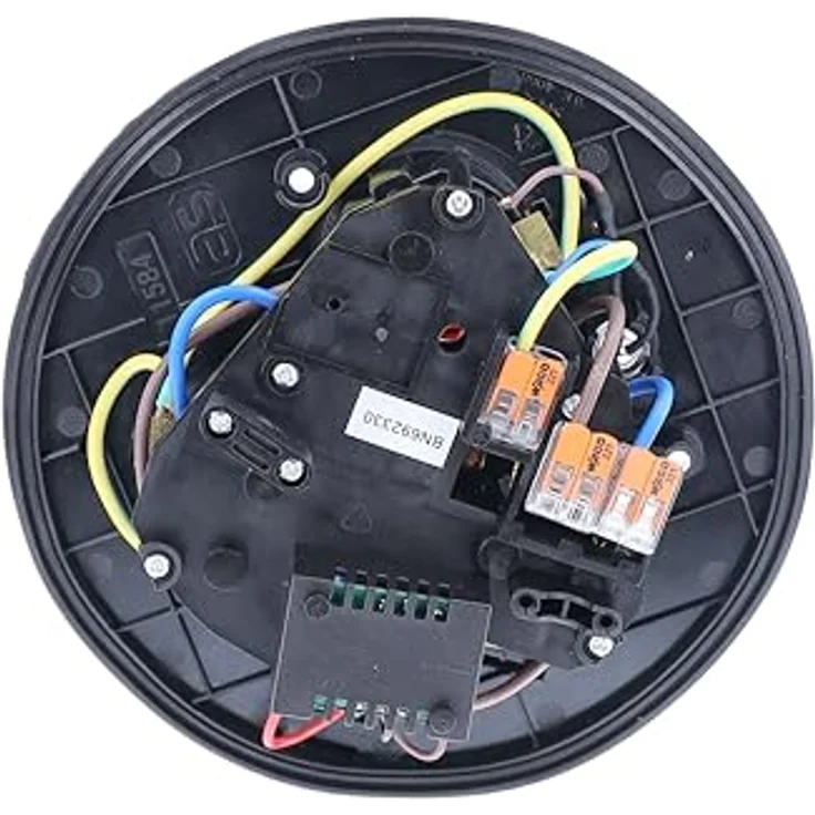 as - Schwabe 3-fach-Steckdoseneinsatz für Kabeltrommeln 230V/16A, mit Klappdeckel rot, Thermoschutzschalter, USB-Ausgang 5V/1A, IP54, Schwarz, 11584 – Bild 4