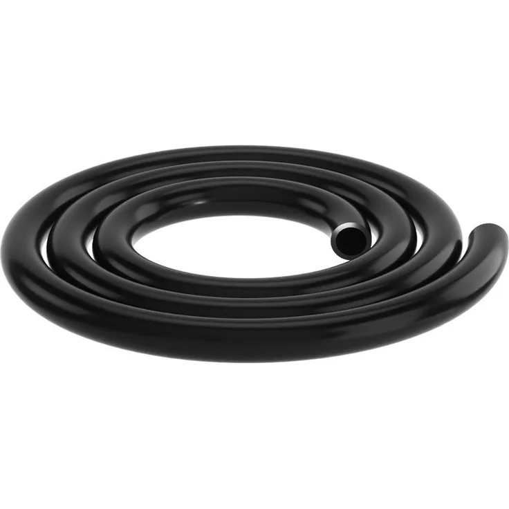 Barrow Schlauch 12/8mm, schwarzer Silica-Gel-Schlauch, hitzebeständig - 1m