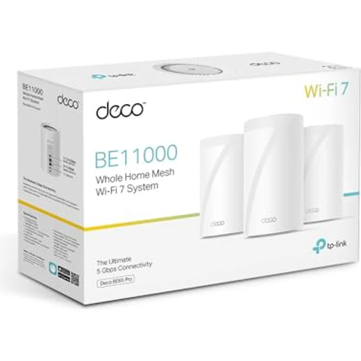 TP-Link Deco BE65 Pro, Mesh-WLAN Router mit Wi-Fi 7, bis zu 9,3 Gbit/s, 3er Pack, Weiss – Bild 8