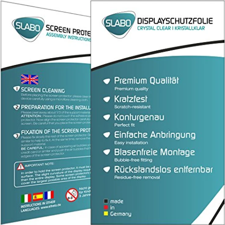 Slabo 2x Displayschutzfolie ''Crystal Clear'' für Apple iPad mini 4 & Apple iPad mini 2019 – Bild 6