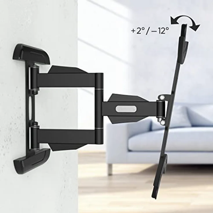 Hama TV-Wandhalterung, schwenkbar, neigbar, ausziehbar, 165 cm (65"), 35 kg, Schwarz – Bild 3