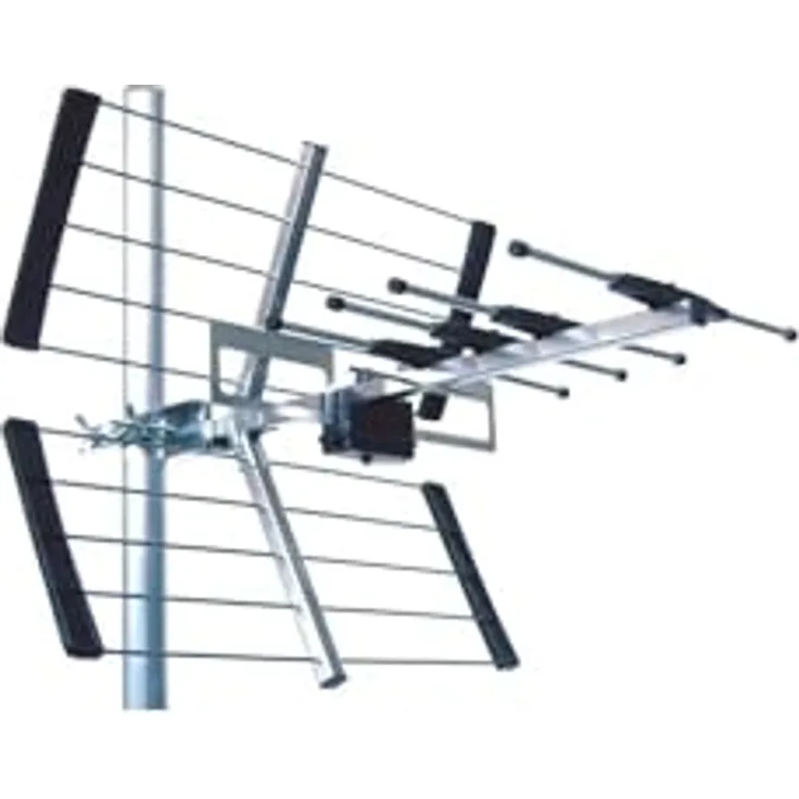 Kathrein AON 48 UHF-TV-Antenne, geeignet für DVB-T/T2, Verstärkung 9,5-13,5 dB, 6 Elemente, externe Antenne, breitbandig 470-694 MHz