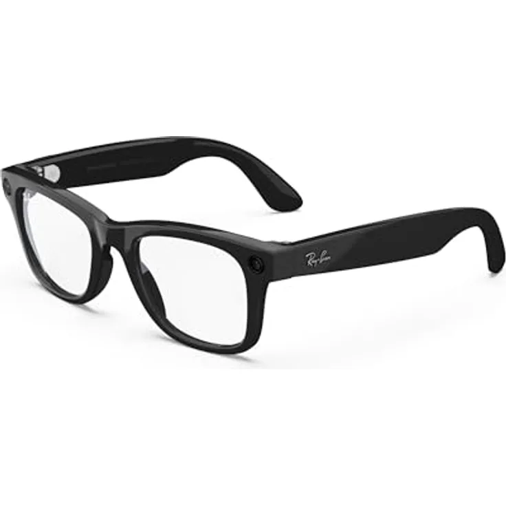 Ray Ban Smart Glasses, AR Brille mit integriertem Display, Schwarz