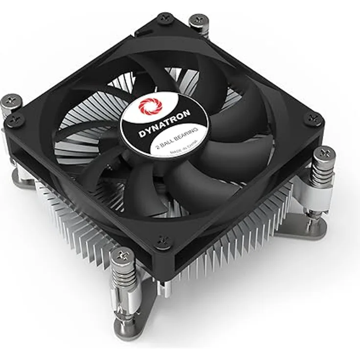 Dynatron Z60, Intel CPU Kühler 1.5U für LGA1700, Aluminium 6063-T5, bis 65W TDP, radialer Kühlkörper, Schwarz