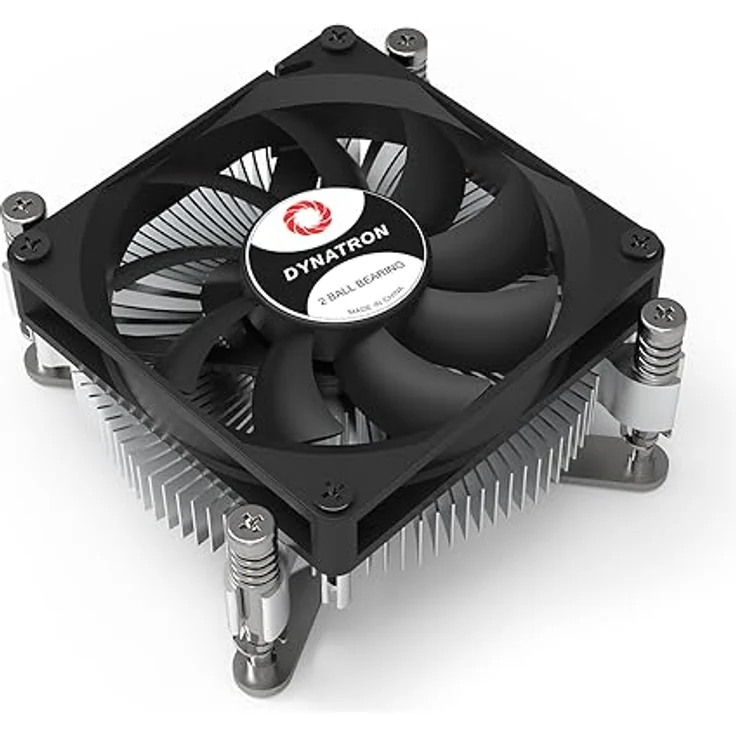 Dynatron Z60, Intel CPU Kühler 1.5U für LGA1700, Aluminium 6063-T5, bis 65W TDP, radialer Kühlkörper, Schwarz – Bild 1