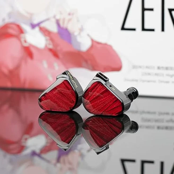 TRUTHEAR TRUTHEAR Zero, kabelgebundene In-Ear-Kopfhörer mit dynamischen Treibern und 3D-Drucktechnologie, rot – Bild 6