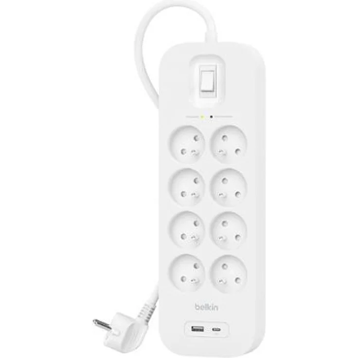 Belkin, Steckdosenleiste, Surge Protection with USB C 8 Outlet (CEE 7/5, 2 m) – Bild 1