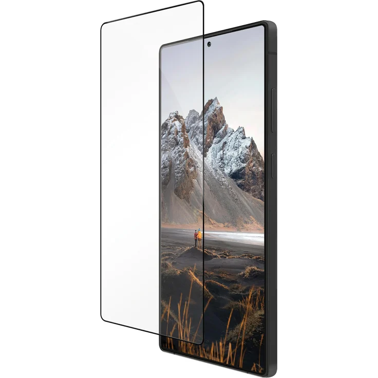 dbramante1928 ECO-SHIELD D3O, Displayschutzfolie für Samsung Galaxy S25 Ultra, Antimikrobiell, Schwarz