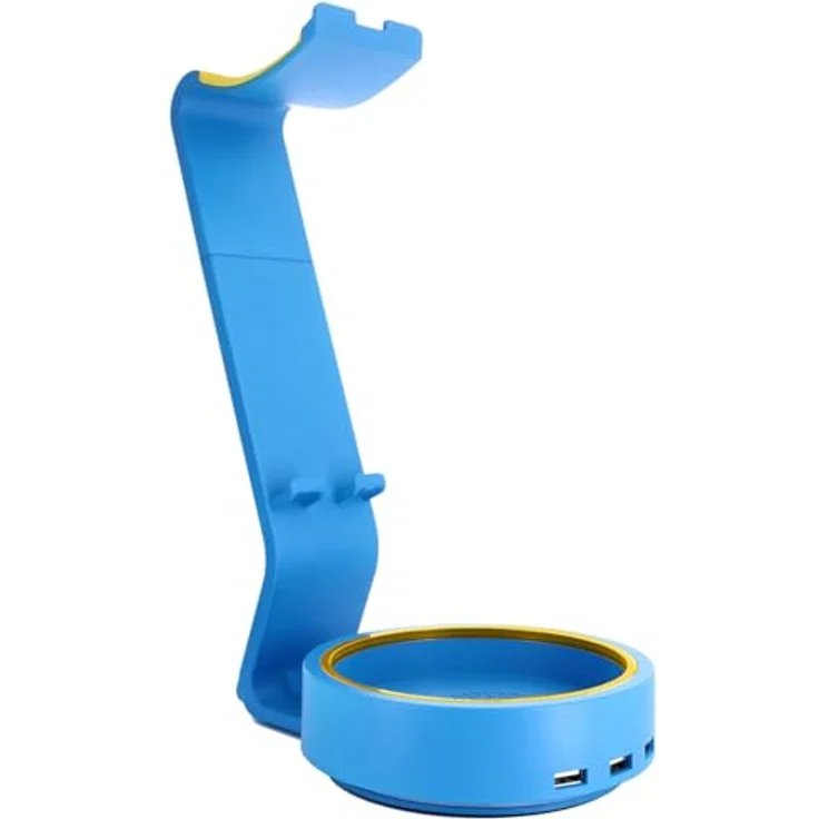 Cable Guys Powerstand SP2, blauer Ladeständer mit 3 USB-Ports und Halogenbeleuchtung für Spielkonsolen – Bild 1