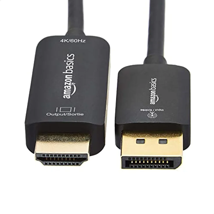 uni Amazon Basics DisplayPort-auf-HDMI-Displaykabel, 4K bei 60 Hz, 1,8 m – Bild 2