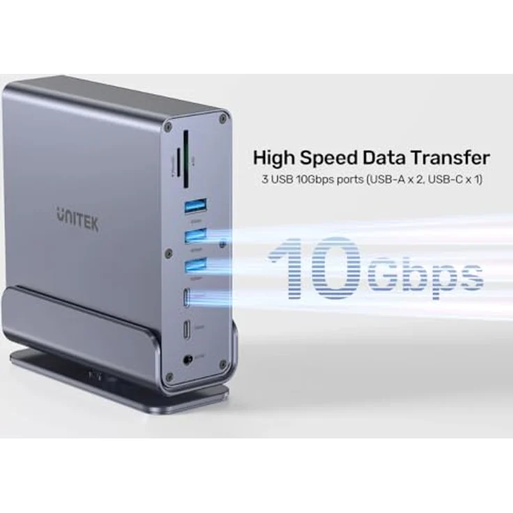Unitek Docking Station USB-C mit 2 x HDMI, DisplayPort und 1GbE Ethernet – Bild 14
