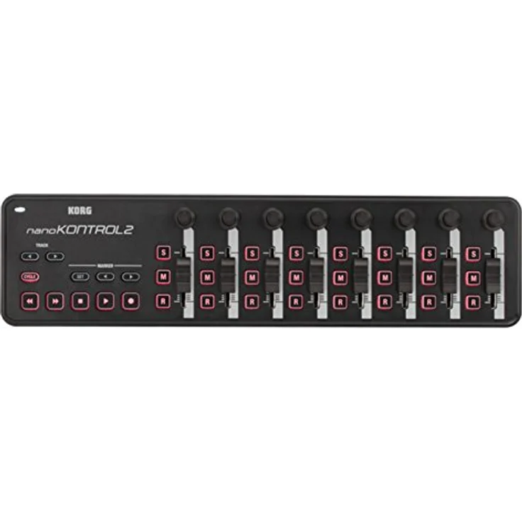 KORG NANOKNTRL2-BK USB-MIDI-Controller mit 8 Kanälen (8 Fader und 8 Drehregler), Schwarz – Bild 2