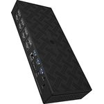 ICY BOX USB-C Docking Station (17-in-1) für 4 Monitore (4X HDMI & 4X DP), 5K 60Hz | 4K 60Hz, 1x USB 3.2 Gen 2 (10 Gbit/s), 3X USB 3.0 HUB, 100W PD, 2,5 Gbit Ethernet, Kartenleser, VESA, IB-DK2288AC