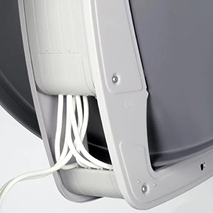 FUBA DAA 850 G ALU Grau PremiumX Quad Monoblock, Satellitenantenne mit 8x F-Stecker und 4x Wetterschutztülle – Bild 6