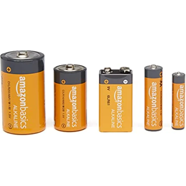 Amazon Basics Alkaline-Batterie Super-Vorteilspackung, 48 AA und 36 AAA und 8 C und 8 D und 8 9V, 108 Stück – Bild 2