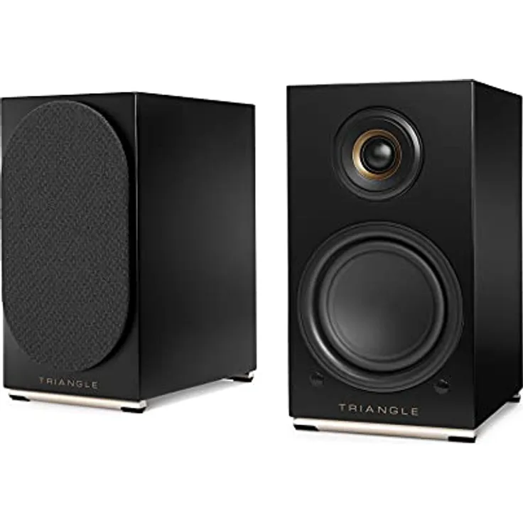 Triangle AIO Twin – Bluetooth-Lautsprecher, WLAN, Multiroom (Paar) (Graphitschwarz)