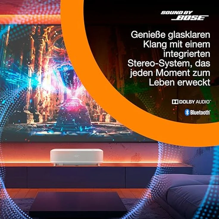 Epson EH-LS670W, Ultrakurzdistanz-Smart-Laserprojektor mit 3600 Lumen und integriertem Google TV, Weiss – Bild 6