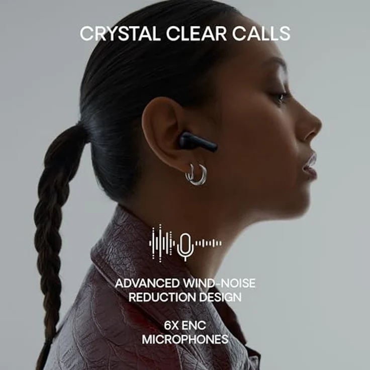 Urbanista Santa Monica, True Wireless In-Ear-Kopfhörer mit aktiver Geräuschunterdrückung, Mitternacht Schwarz, bis zu 24 Stunden Akkulaufzeit – Bild 6