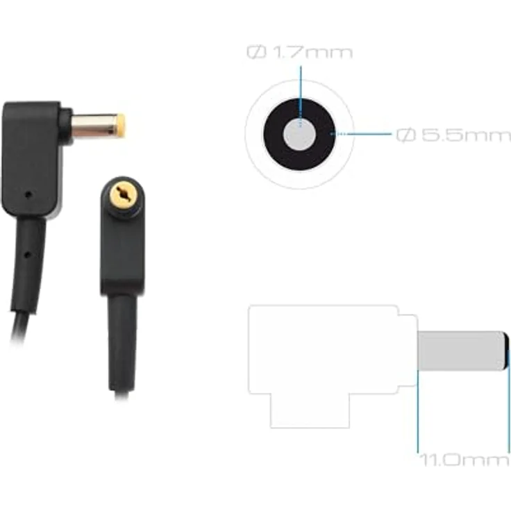 Acer KP.06503.017 AC-Adapter, 65 W Notebook Netzteil mit Schutzfunktionen, schwarz – Bild 2
