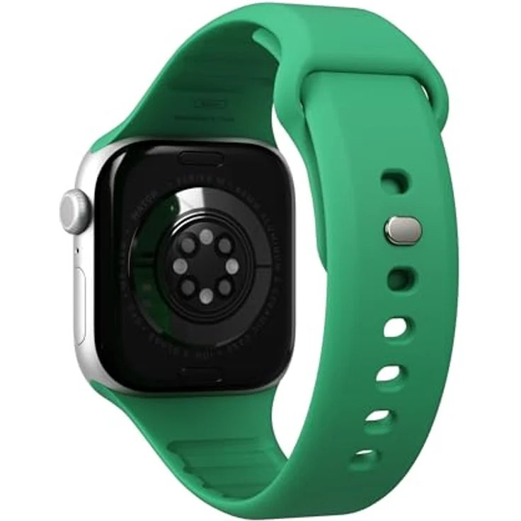 Vonmählen Classic Band 2, Silikon Uhrenarmband für Apple Watch, 40 mm, Grün, mit Belüftungskanälen und schweißresistentem Design – Bild 4